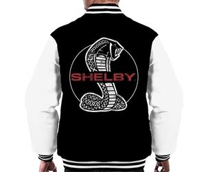 All+Every Shelby Red Text Cobra Logo Men's Varsity Jacket