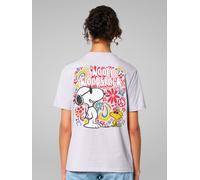 All + Every T-shirt All + Every Peanuts 70s Fleuri Snoopy et Woodstock imprimé au dos