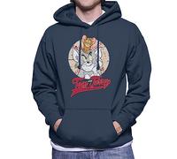 All+Every Tom and Jerry Distressed Baseball Ball Men's Hooded Sweatshirt