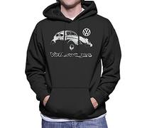 All+Every Volkswagen Beetle Faded Spray Paint Aesthetic Men's Hooded Sweatshirt