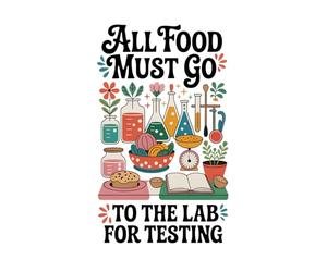All Food Must Go To The Lab For Testing Notebook: Funny Food Science Humor Journal | 6x9 Lined Notebook for Chemistry Lovers, Foodies, and Culinary ... Pages Retro Boho Kitchen Science Stationery