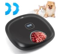 ALL FOR PAWS Distributeur Automatique de Nourriture sans Fil pour Chat 6 Repas,Accepte Nourriture Humide & Sèche,avec 2 Sachets de Glace,Rechargeable,Minuterie Programmable