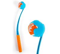 ALL FOR PAWS Lanceur de balle pour chien de 49 cm mains libres avec une balle de tennis de 6,3 cm, jouet à rapporter pour chien équipé d'une poignée en caoutchouc souple et confortable