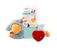 All for Paws Little Buddy Jouet de Dressage pour Chien avec Battement de cœur en Forme de Mouton pour la séparation, l'anxiété, Aide au comportement pour Animaux de Compagnie (Mouton Gris avec
