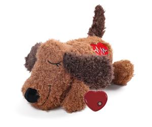 ALL FOR PAWS Little Buddy Jouet d'entraînement pour chien avec battement de cœur en forme de mouton pour séparation, soulagement de l'anxiété, aide au comportement pour animaux de compagnie