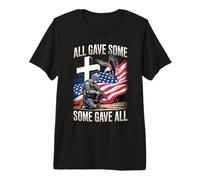 All Gave Some Gave All US Flag Soldier Memorial Day T-Shirt Haut de Gamme