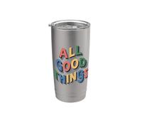 All Good Things Multicolore Gobelet isotherme en acier inoxydable double paroi