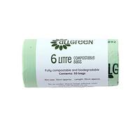 All-Green Biobag Lot de 50 sacs compostables pour bac à compost 6 l