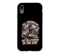 All Grown Up But Still Playing in The Dirt Funny Bike Rider Coque pour iPhone XR