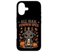 All Hail Pumpkin Spice Cute Baphomet Goat Meme Coque pour iPhone 17