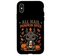 All Hail Pumpkin Spice Cute Baphomet Goat Meme Coque pour iPhone X/XS