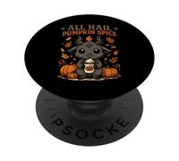 All Hail Pumpkin Spice Cute Baphomet Goat Meme PopSockets PopGrip Adhésif
