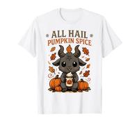 All Hail Pumpkin Spice Cute Baphomet Goat Meme T-Shirt