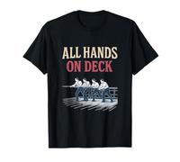 All Hands on Deck Nautical Corporate Team Spirit Design T-Shirt