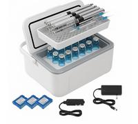 All Home Basics Inclut trois batteries - Glaciere Medicale - Réfrigérateur Médicaments Portable - Réfrigérateur à Insuline