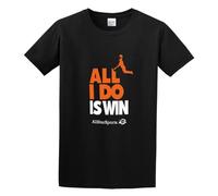 All I Do is Win Basketball Breathe Freely Unisex 100% Cotton Short-Sleeve T-Shirts Black S