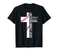 All I Need Is Baseball And Jesus Croix Chrétienne Bible Study T-Shirt