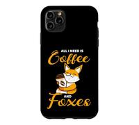 All I Need is Coffee and Foxes Drôle Renard Café Coque pour iPhone 11 Pro Max
