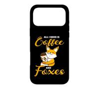 All I Need is Coffee and Foxes Drôle Renard Café Coque pour iPhone 17 Pro Max