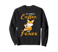 All I Need is Coffee and Foxes Drôle Renard Café Sweatshirt
