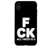 All I Need is U Couples romantiques Coque pour iPhone XS Max