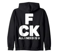 All I Need is U Couples romantiques Sweat à Capuche