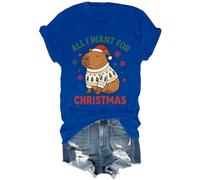 All I Want for Christmas Capybara Shirt Funny All I Want for Christmas is A Capybara Shirt Unisex, bleu marine, 3XL