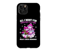 All I Want for Christmas is A Cure Cancer Sensibilisation au Cancer du Sein Coque pour iPhone 11 Pro