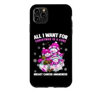 All I Want for Christmas is A Cure Cancer Sensibilisation au Cancer du Sein Coque pour iPhone 11 Pro Max