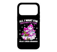 All I Want for Christmas is A Cure Cancer Sensibilisation au Cancer du Sein Coque pour iPhone 17 Pro Max