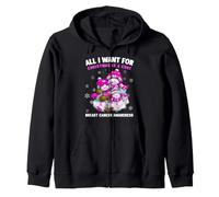 All I Want for Christmas is A Cure Cancer Sensibilisation au Cancer du Sein Sweat à Capuche