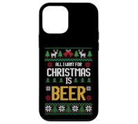 All I Want for Christmas is Beer Funny Ugly Style Coque pour iPhone 12 Mini