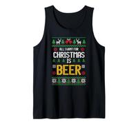All I Want for Christmas is Beer Funny Ugly Style Débardeur