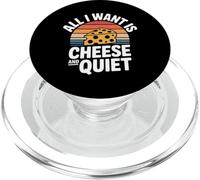 All I Want is Cheese and Quiet Introvert Dairy - PopSockets PopGrip pour MagSafe