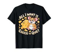 All I Want is Cheese and Quiet Introvert Dairy - T-Shirt