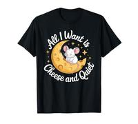 All I Want is Cheese and Quiet Introvert Dairy - T-Shirt