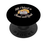 All I Want is Cheese and Quiet Produits laitiers introvertis PopSockets PopGrip Adhésif