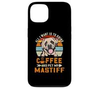 All I Want is to Drink Coffee and Pet My Dog Mastiff Puppy Coque pour iPhone 13