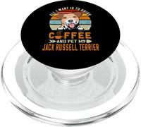 All I Want is to Drink Coffee Pet My Jack Russell Terrier PopSockets PopGrip pour MagSafe