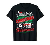 All I want on this Christmas is a New Harmonica. T-Shirt
