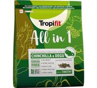 All in 1 Chinchila & Degu 1,75kg - Aliment sans céréales pour Chinchillas et Degus, Riche en Fibres, à Base de fimote et d'herbes