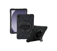 All in Case - Coque de protection pour tablette - robuste - renforcé, avec bandoulière - silicone - noir - 8" - pour Samsung Galaxy Tab Active3