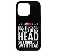 All in My Head Placebo Humour Coque pour iPhone 13 Pro