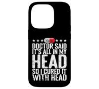 All in My Head Placebo Humour Coque pour iPhone 14 Pro