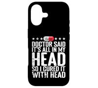 All in My Head Placebo Humour Coque pour iPhone 17