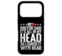 All in My Head Placebo Humour Coque pour iPhone 17 Pro