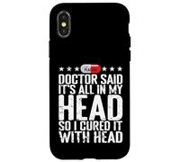 All in My Head Placebo Humour Coque pour iPhone X/XS