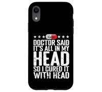 All in My Head Placebo Humour Coque pour iPhone XR