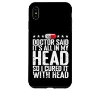 All in My Head Placebo Humour Coque pour iPhone XS Max