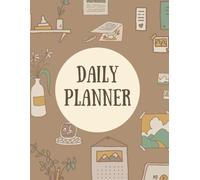 All-in-One Brown Aesthetic Planner - Daily, Weekly, Monthly & Yearly Organizer with Study, Books, Travel & Diary Pages
